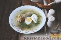 Фото к рецепту: Суп из ревеня и шпината