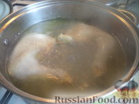 Фото приготовления рецепта: Суп-лапша с курицей - шаг №4