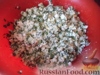 Фото приготовления рецепта: Лепешки с зеленью и сыром (по-кавказски) - шаг №8