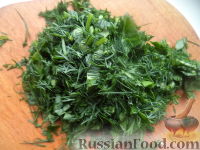 Фото приготовления рецепта: Лепешки с зеленью и сыром (по-кавказски) - шаг №5