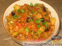 Фото к рецепту: Овощное рагу "Рататоли"