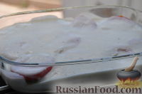 Фото приготовления рецепта: Запеканка из кабачков с соусом бешамель - шаг №7