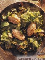 Фото к рецепту: Салат с рыбными котлетами