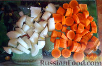 Фото приготовления рецепта: Овощное суфле с курицей - шаг №1