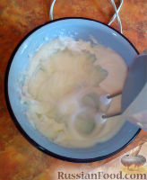 Фото приготовления рецепта: Овощное суфле с курицей - шаг №6