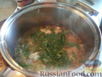 Фото приготовления рецепта: Суп из капусты с мясным фаршем и болгарским перцем - шаг №23