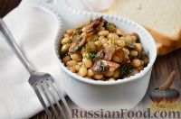 Фото к рецепту: Постный салат с грибами и фасолью