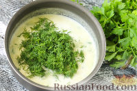 Фото приготовления рецепта: Картофельный суп-пюре с огурцами - шаг №6