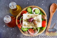 Фото к рецепту: Салат "Хорьятики" (греческий салат)