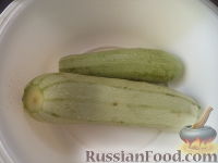Фото приготовления рецепта: Оладьи из кабачков, на кефире (сладкие) - шаг №1