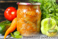 Фото приготовления рецепта: Салат из огурцов (на зиму) - шаг №10