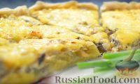 Фото приготовления рецепта: Французский пирог "Киш Лорен" с овощами и грибами - шаг №16