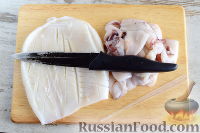 Фото приготовления рецепта: Кальмары с брокколи, в соевом соусе - шаг №5