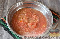 Фото приготовления рецепта: Томатный соус к макаронам (на зиму) - шаг №5