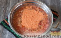 Фото приготовления рецепта: Томатный соус к макаронам (на зиму) - шаг №8