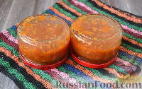 Фото приготовления рецепта: Томатный соус к макаронам (на зиму) - шаг №14