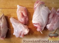 Фото приготовления рецепта: Кролик тушеный с рисом - шаг №2