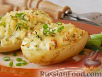 Фото приготовления рецепта: Запеченный картофель, фаршированный сыром фета - шаг №10