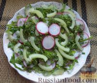 Фото к рецепту: Салат из редиса с маслом
