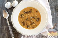Фото к рецепту: Шотландский грибной суп с овсяными хлопьями