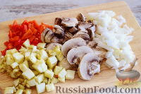 Фото приготовления рецепта: Баклажаны, фаршированные грибами - шаг №4