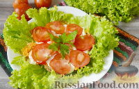 Фото к рецепту: Салат из кабачков с помидорами