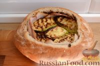 Фото приготовления рецепта: Сэндвич Пан-банья (Pan bagnat) с ветчиной - шаг №11