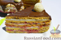 Фото приготовления рецепта: Медовый торт "Стефания" с кремом из манки - шаг №23