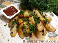 Фото к рецепту: Жареный картофель с луком