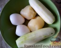 Фото приготовления рецепта: Овощная окрошка на сыворотке - шаг №1
