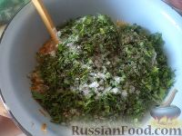 Фото приготовления рецепта: Перец, фаршированный рисом и баклажанами - шаг №8
