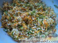 Фото приготовления рецепта: Перец, фаршированный рисом и баклажанами - шаг №9