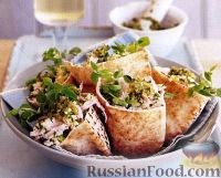 Фото к рецепту: Салат из кускуса и мяса индейки с соусом песто