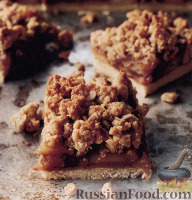 Фото к рецепту: Яблочный песочный пирог