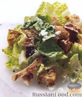 Фото к рецепту: Салат «Цезарь» с курицей