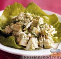 Фото к рецепту: Салат с мясом крабов и авокадо