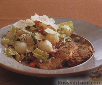 Рецепт Говяжьи стейки с картофельным салатом