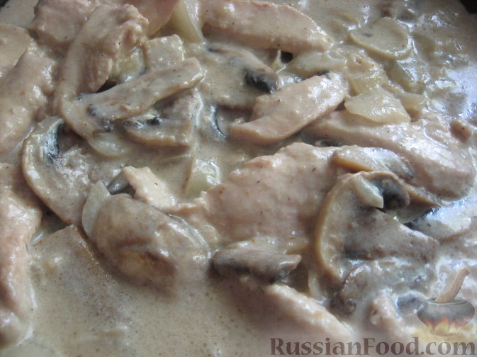 Рецепт нежного куриного филе с грибами всего за 30 минут
