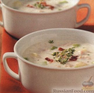 Рецепт Сливочный суп с мидиями и овощами