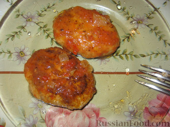 Рецепт Котлеты рыбные в томатном соусе