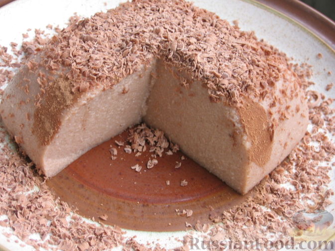 Рецепт Шоколадный пудинг из манки