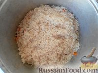 Фото приготовления рецепта: Узбекский плов с курицей - шаг №11
