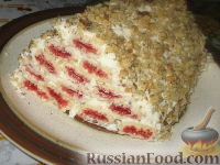 Фото к рецепту: Торт Монастырская изба - упрощенный вариант без выпечки