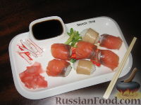 Фото приготовления рецепта: Сашими, суши и роллы - шаг №3