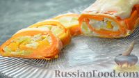 Фото к рецепту: Морковный рулет