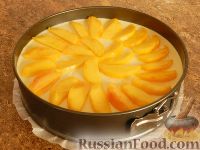 Фото приготовления рецепта: Торт-суфле с персиками - шаг №15