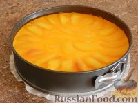 Фото приготовления рецепта: Торт-суфле с персиками - шаг №17