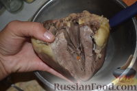 Фото приготовления рецепта: Паприкашка из говяжьего сердца - шаг №4