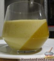 Фото приготовления рецепта: Диетическая персиковая панна-котта - шаг №9