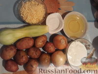 Фото приготовления рецепта: Картофельная запеканка с кабачками и сыром - шаг №1